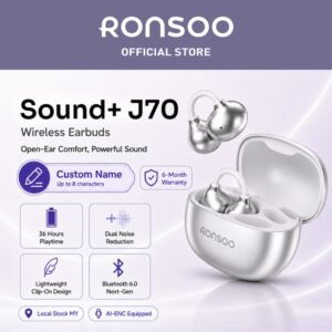 Sound+ J70 Wireless Ear-Clip Earbuds