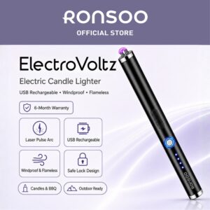 RONSOO ElectroVoltz USB Rechargeable Laser Pulse Arc Lighter